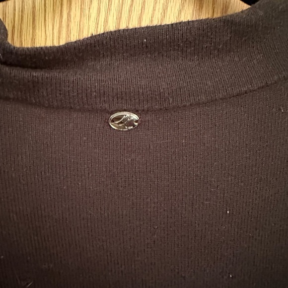 Melissa McCarthy Seven7 cardigan, GUC 0X, black long sleeves lightweight long - Picture 7 of 7